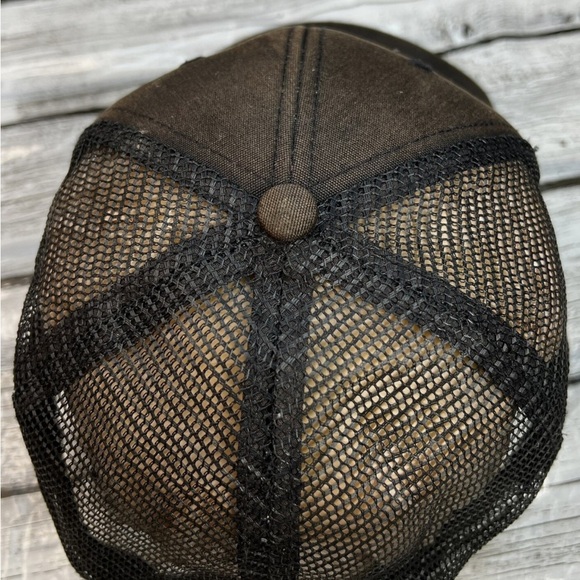 PATAGONIA VINTAGE LOOK SUN BLEACHED BLACK BASEBALL CAP WITH MESH BACK - Picture 5 of 9